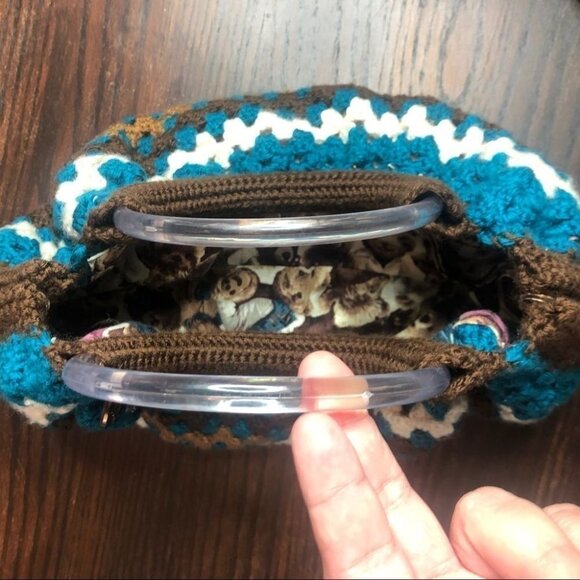 Vintage Crocheted Handbag - Picture 6 of 9